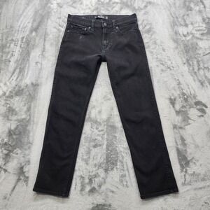 Hollister Jeans Mens W28 L30 Black Slim Straight‎ Leg Advanced Stretch Denim